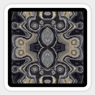 Dark Agate Abstract Sticker